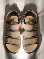 Don Corelus Beige Triple-Strap Comfortwear