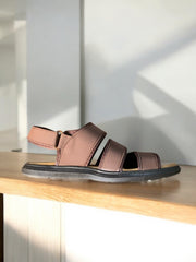Dust Rose Triple-Strap Don Corelus Comfort Slides